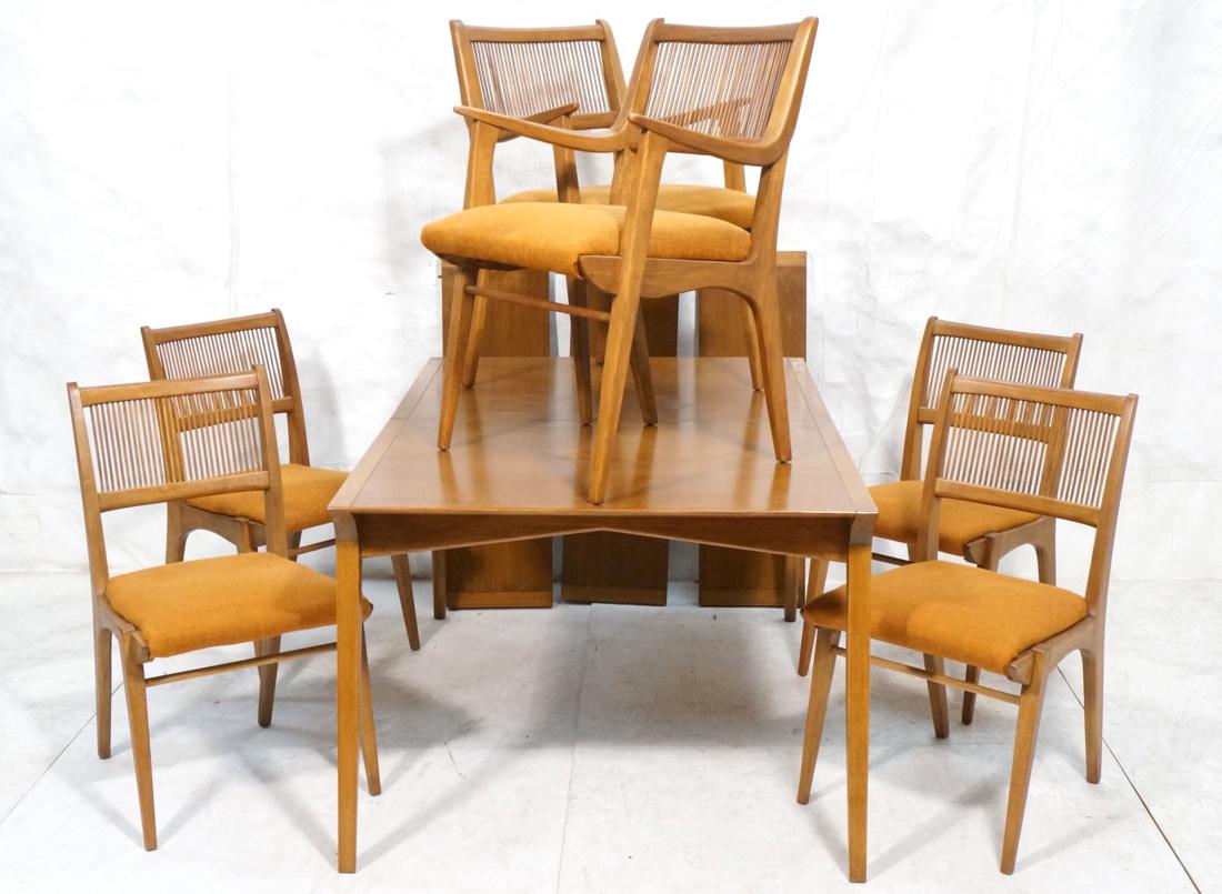 Van Koert 7pc Modern Teak Dining Table & Chairs. (1 of 10)