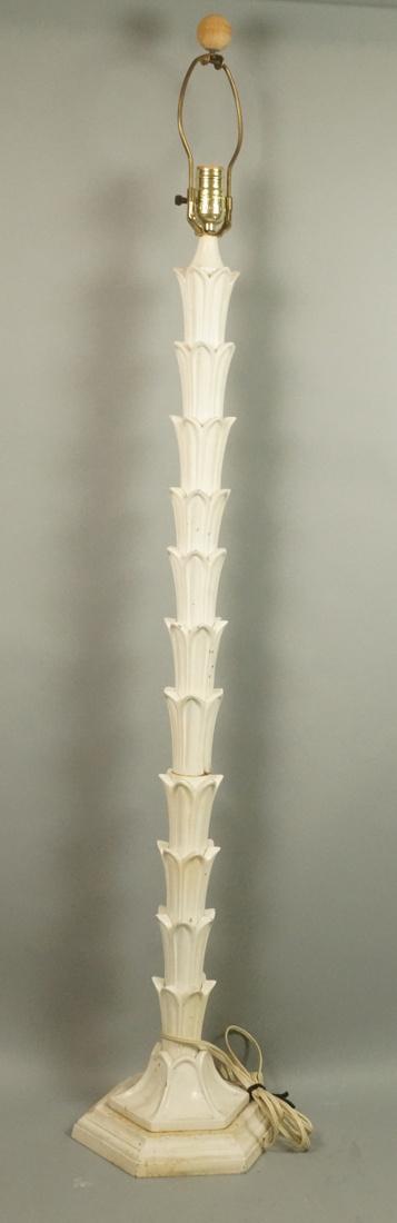 SERGE ROCHE Style Painted Metal Palm Frond Lamp. (1 of 9)