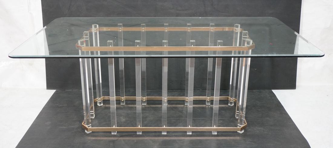 Large Glass Top Dining Table. Hollis Jones Attrib (1 of 9)