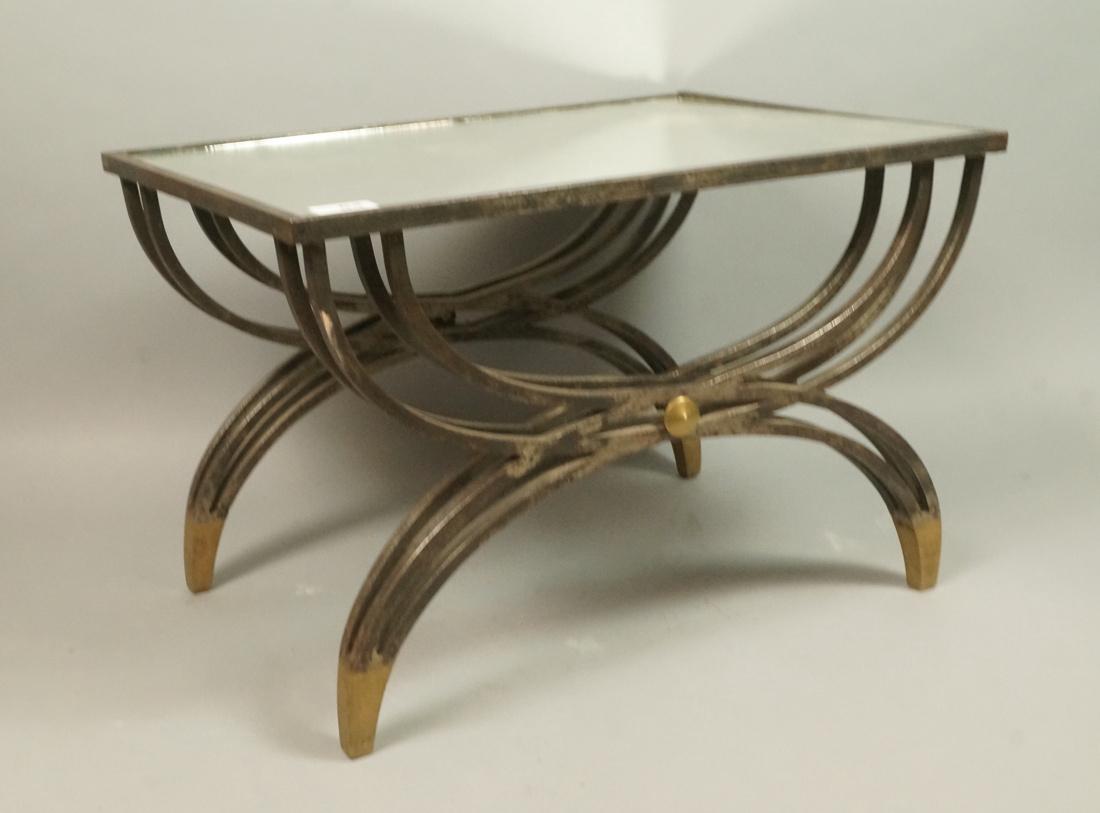Heavy Iron Regency inspired Low Side Table. Doubl (1 of 10)