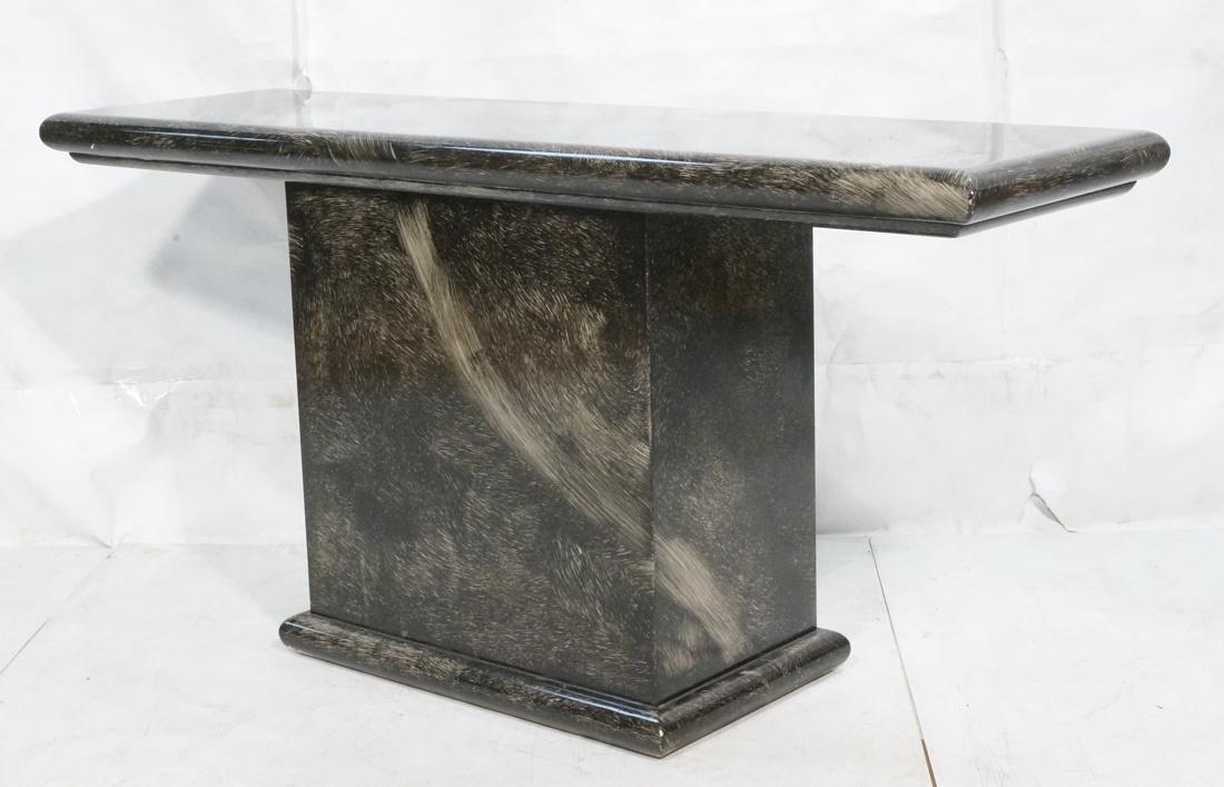 Painted Faux finish Hall Sofa Table. Center pedes (1 of 9)