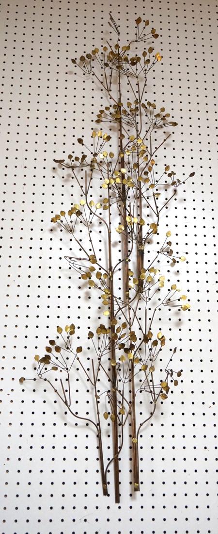 Mixed Metal Vertical Tree Wall Sculpture. (1 of 6)