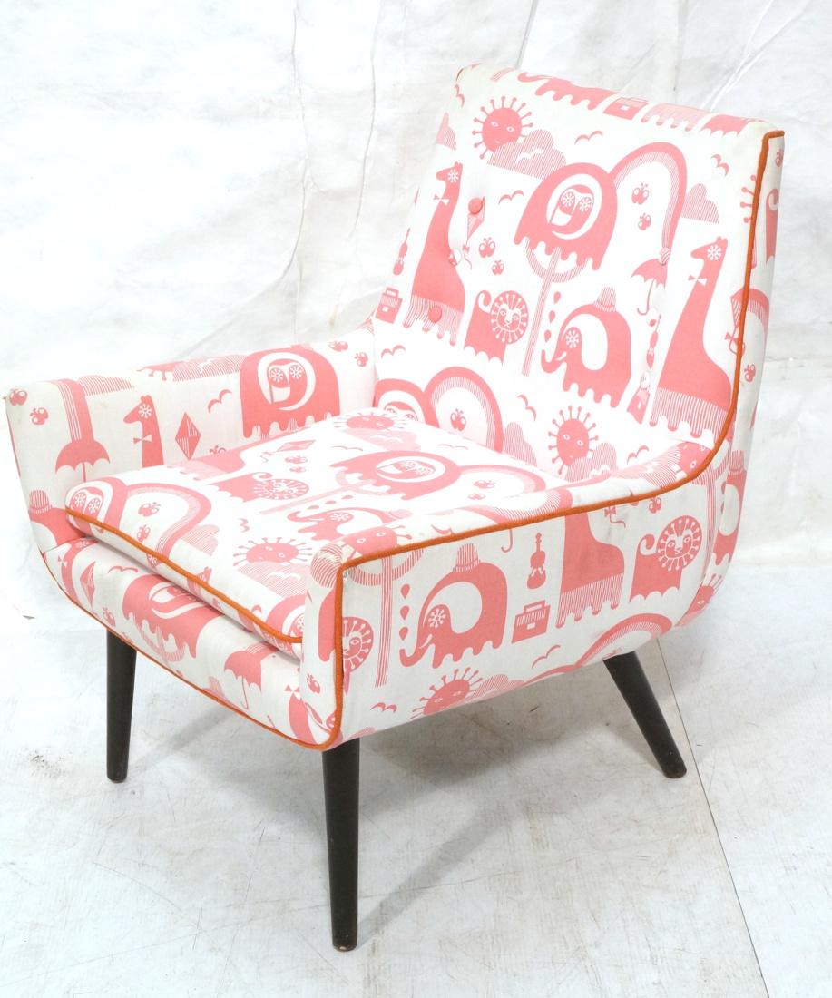 JONATHAN ADLER Slipper Lounge Chair. Pink Animal (1 of 9)