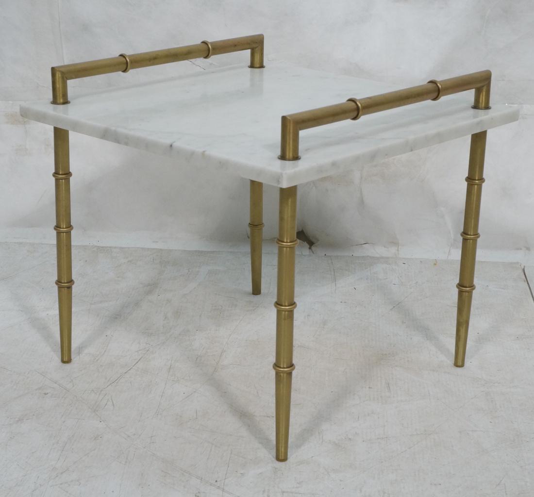 Decorator Italian Side Table.  Faux bamboo and ma (1 of 9)