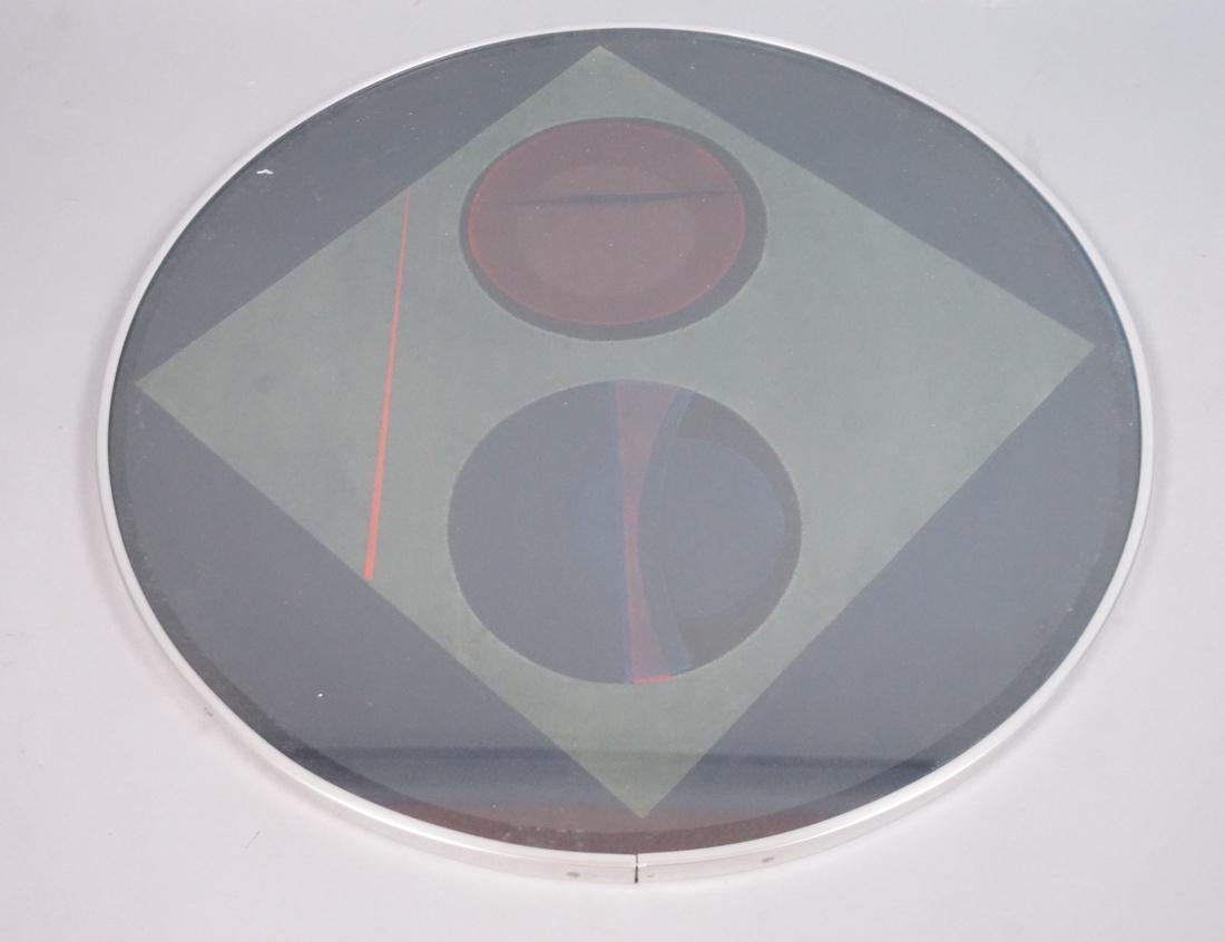 Elaine Adrienne-Gates Serigraph Print.  Round.  P (1 of 10)