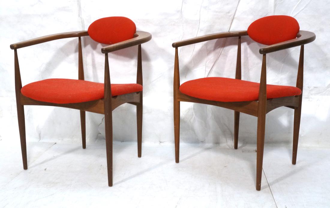 Pr ADRIAN PEARSALL for CRAFT ASSOC Walnut Chairs. (1 of 9)