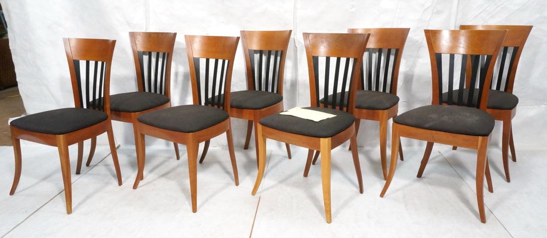Set 8 PACE Collection Cherry Slat Dining Chairs. (1 of 10)