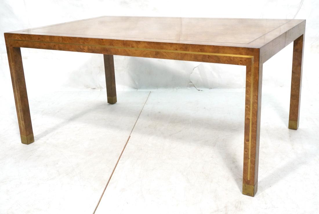 MASTERCRAFT Burl Wood Coffee Cocktail Table. Thic (1 of 7)