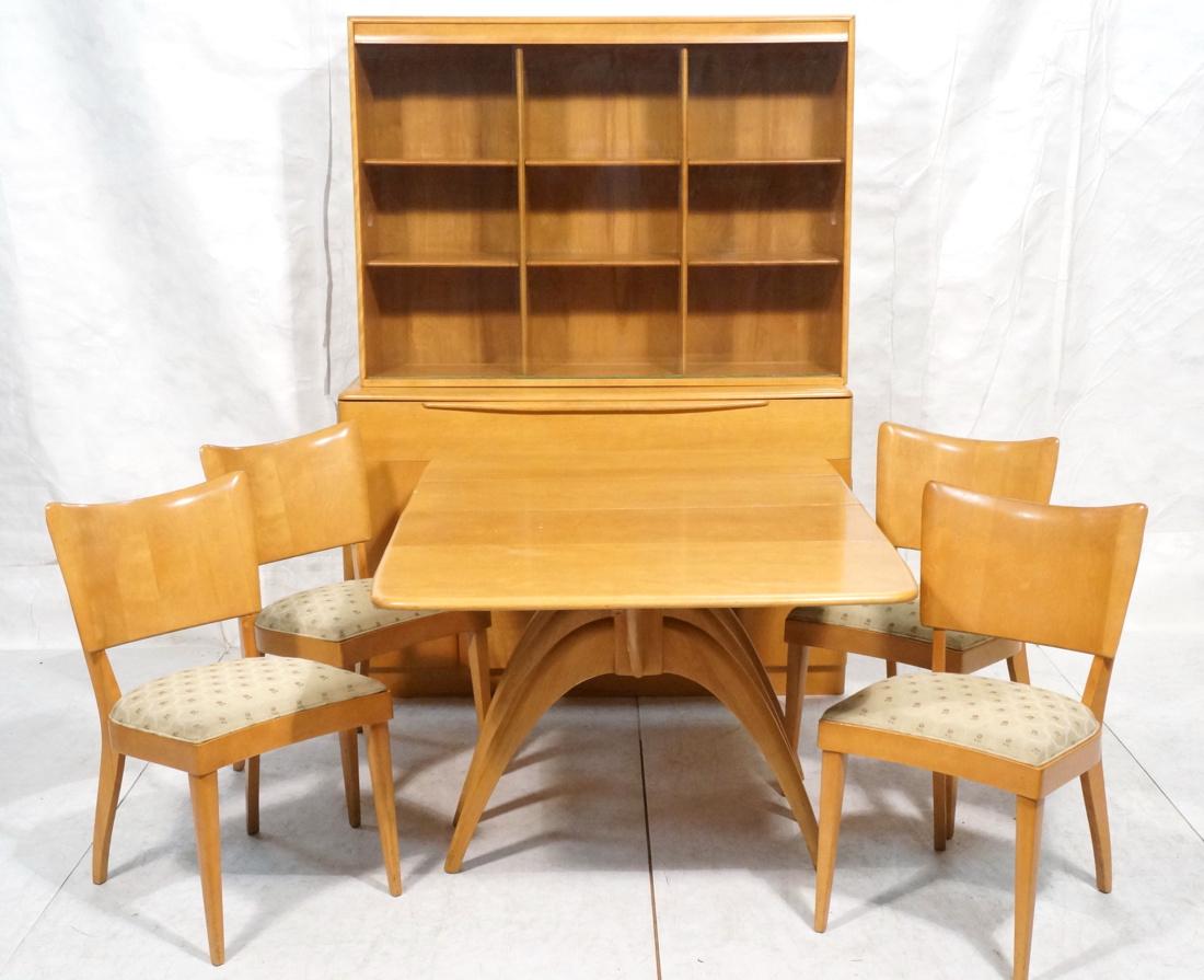HEYWOOD WAKEFIELD Dining Set. Drop side Table wit (1 of 10)
