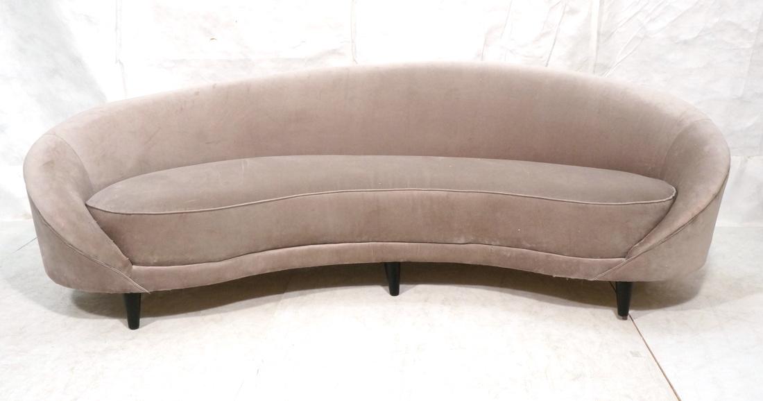Kagan style Gray Plush Fabric Cloud Sofa Couch. B (1 of 10)