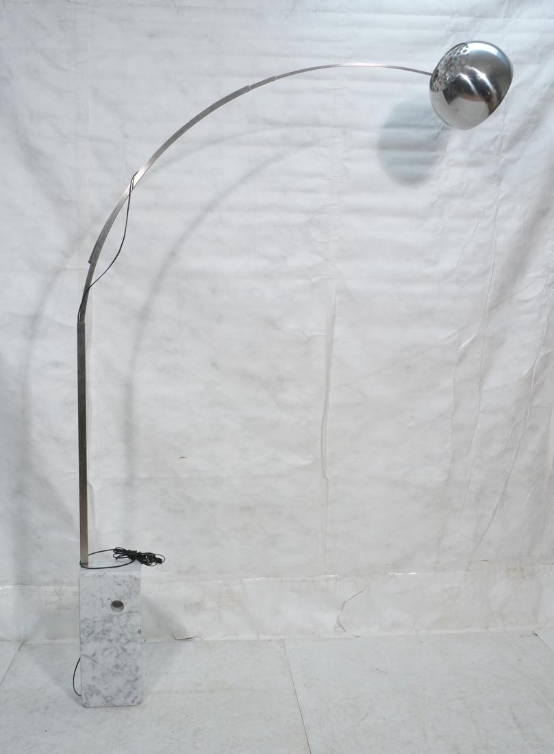 FLOS Italian ARCO  Marble & Chrome Floor Lamp. Ac (1 of 7)