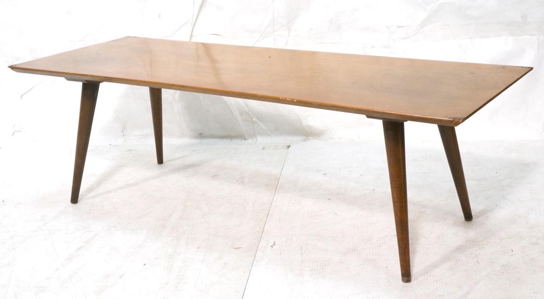 PAUL McCOBB Maple Coffee Table. Tapered peg legs. (1 of 6)