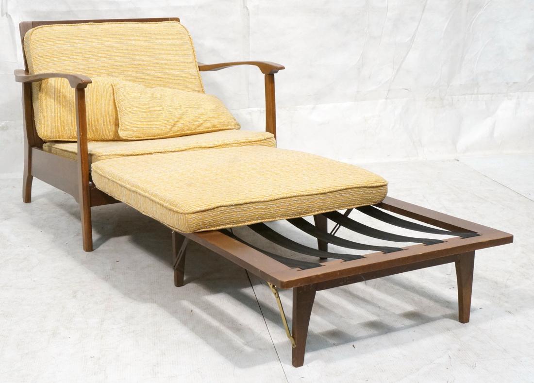 Modern Wood Lounge Arm Chair. Open arm frame. Spi (1 of 7)