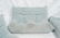 3pc LIGNE ROSET Pale Blue Suede Sectional Seating - 3