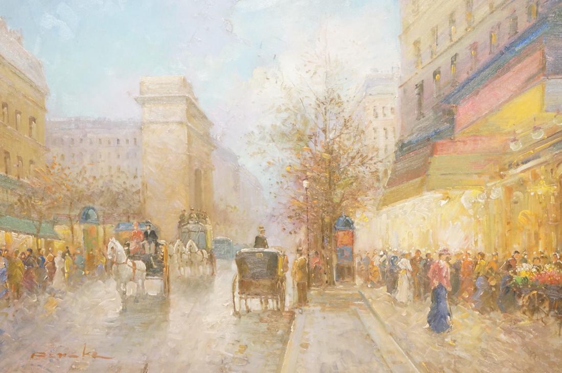 PENCKE Large Signed Impressionist Oil Painting. E (1 of 9)