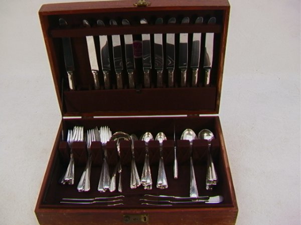 Naken's Sterling Flatware Courtship 79 pc Set of 1