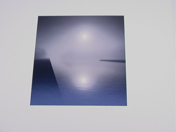 MICHAEL KENNA Original Photograph Still Waters 199: MICHAEL KENNA Original Photograph Still Waters 1999 Versailles, France. Pencil Signed and Dated. Number 23. Has info stamped on back with signature. Unframed Dimensions: Image Size: H: 7.5 inches: W: