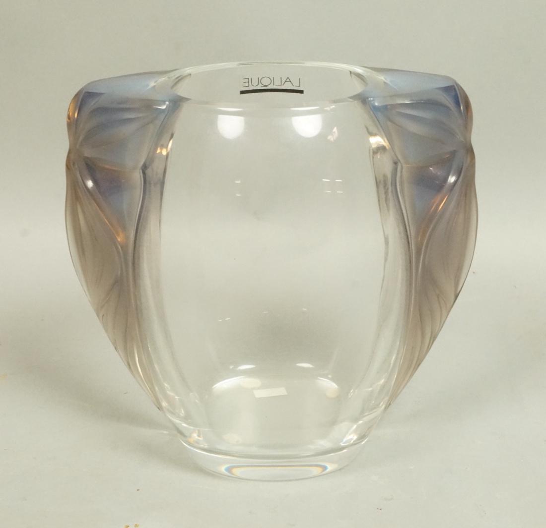 LALIQUE Paris Crystal Vase. Clear French crystal (1 of 5)
