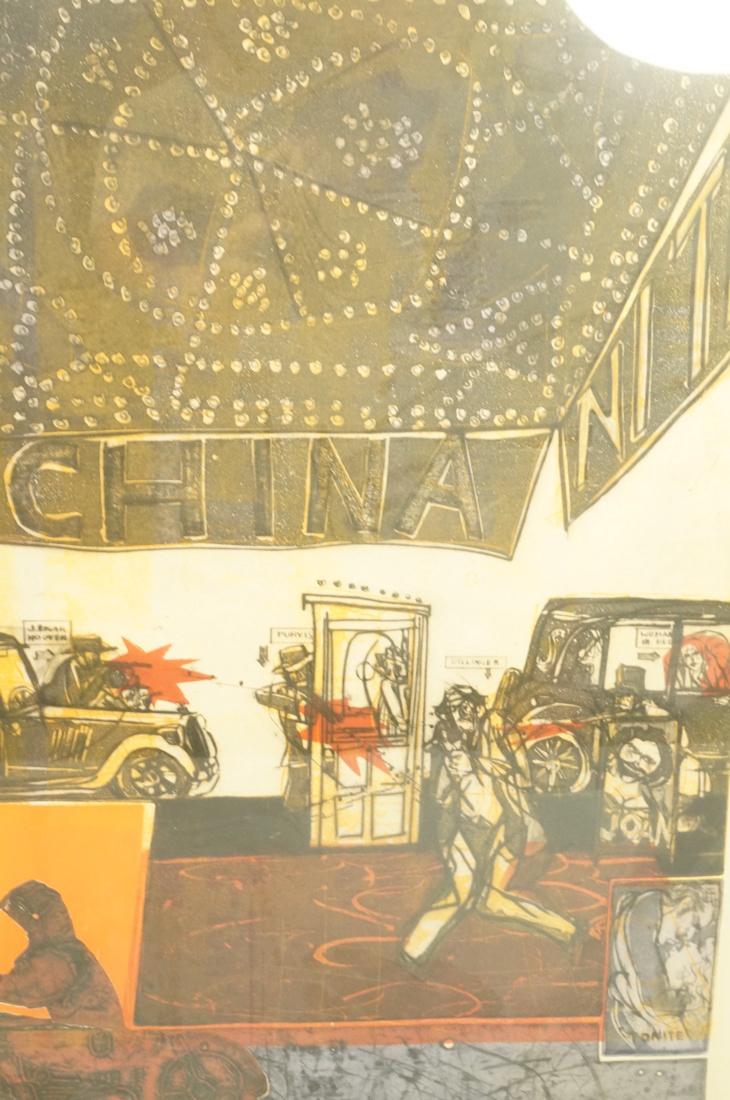 WARRINGTON COLESCOTT Intaglio Etching Print "Deat (1 of 6)