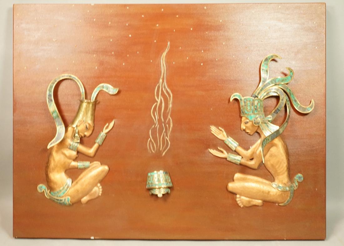 Mixed Metal & Turquoise Mexican Figural Sculpture (1 of 7)