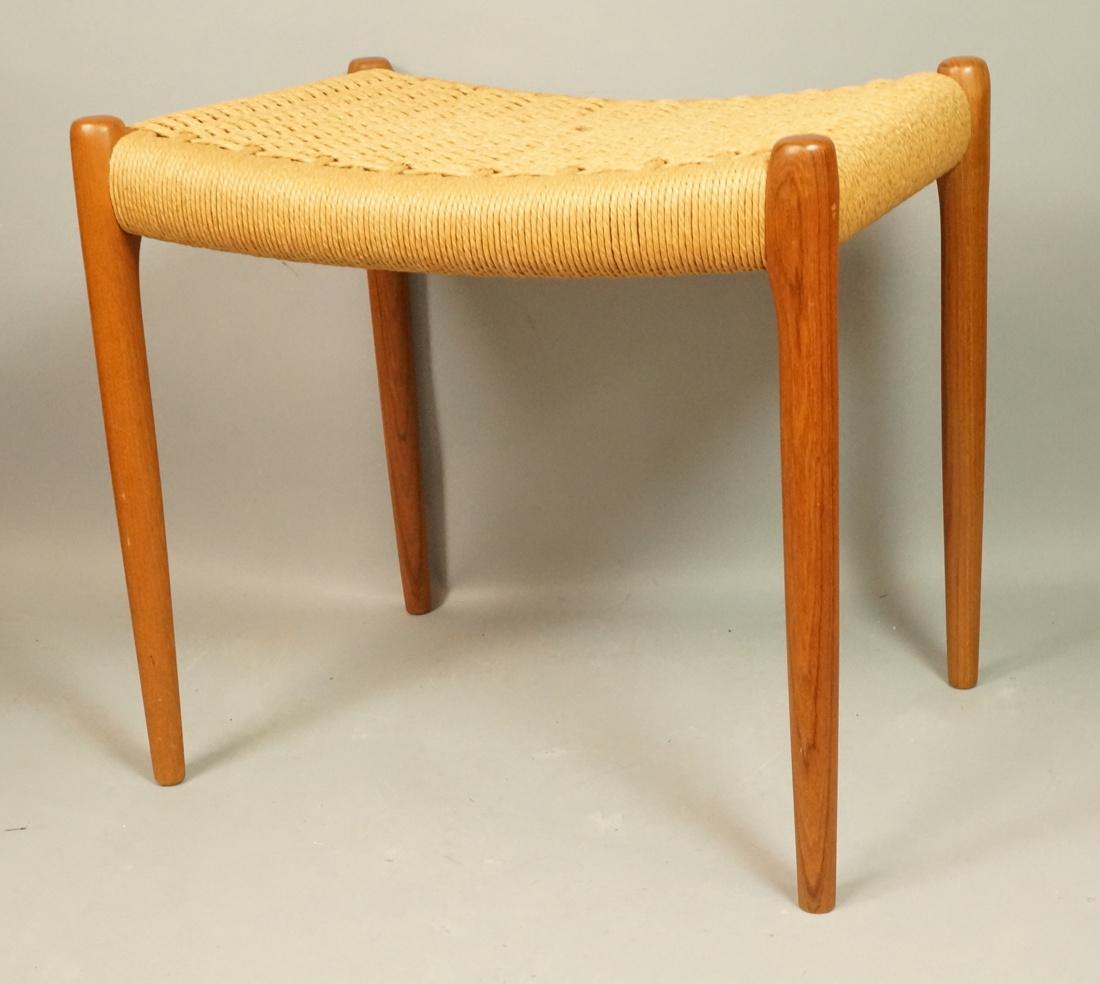 NIELS OTTO MOELLER Danish Modern Teak Stool Ottom (1 of 7)