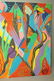 Pr C. WAHRMAN Colorful Abstract Images Paintings, - 3