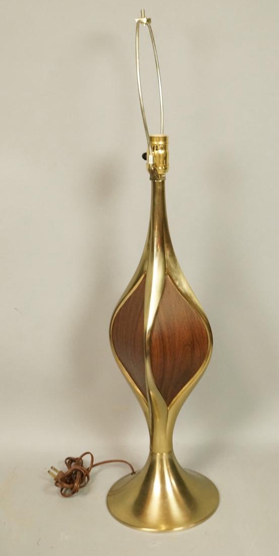 LAUREL Gold Tone Metal Modernist Table Lamp. 4 si (1 of 6)