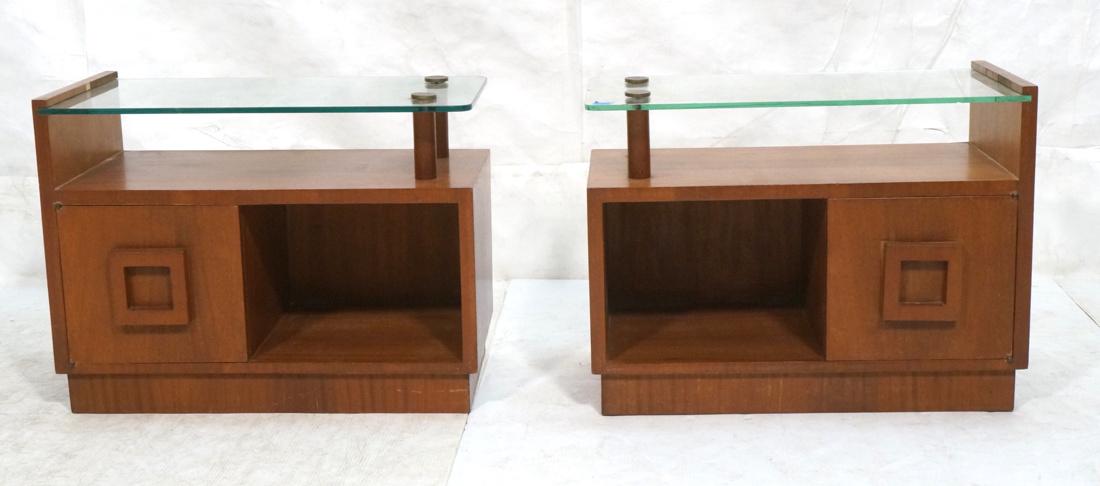 Gilbert Rohde Herman Miller Side Tables. Glass To (1 of 9)