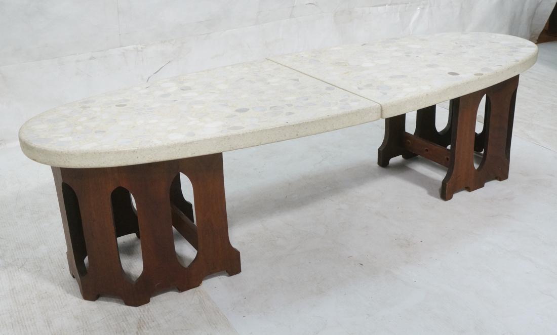 HARVEY PROBBER style Terrazzo Top Coffee Table. T (1 of 7)