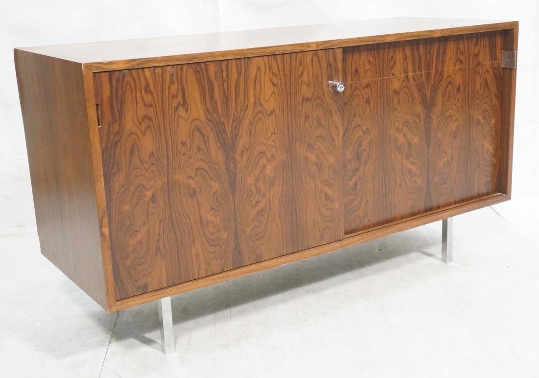 KNOLL Attributed Rosewood 2 Door Credenza. Slidin (1 of 7)