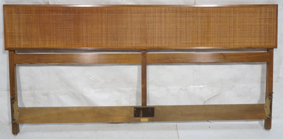 DUNBAR American Modern Walnut Woven King Headboar (1 of 8)