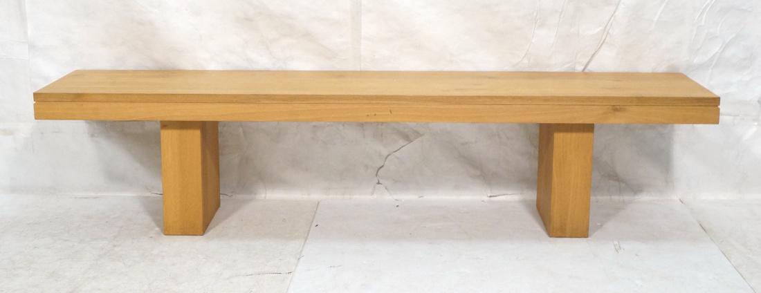 Large Oak Museum Gallery Bench. Modern clean form (1 of 9)