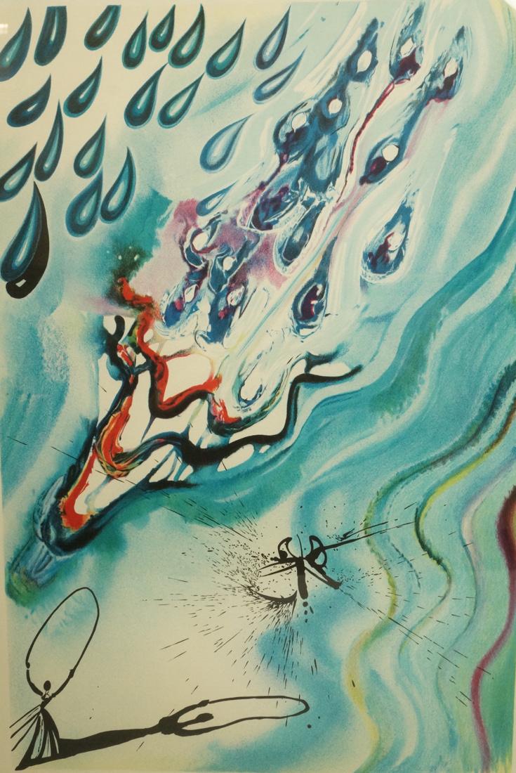 SALVADOR DALI Pencil Signed Print. Surrealist ima (1 of 7)