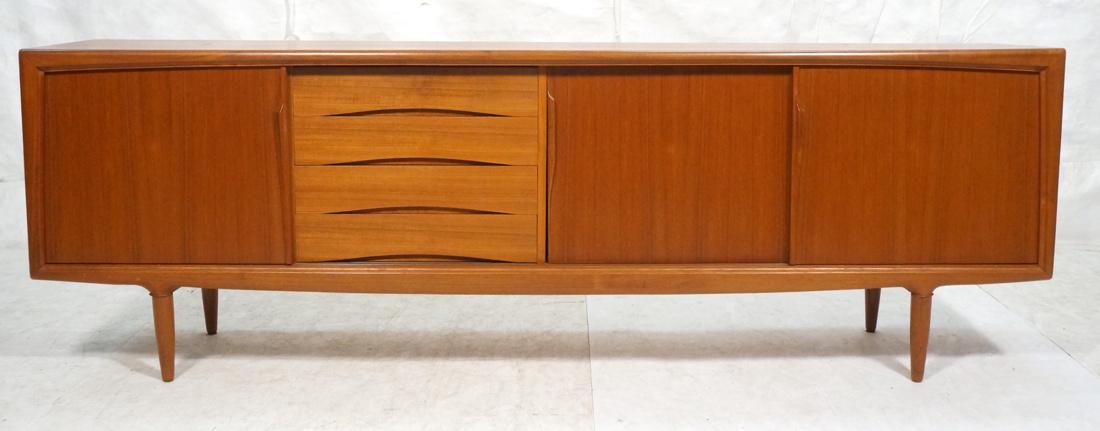 Gunni Omann Danish Modern Teak Credenza. 3 Slidin (1 of 10)