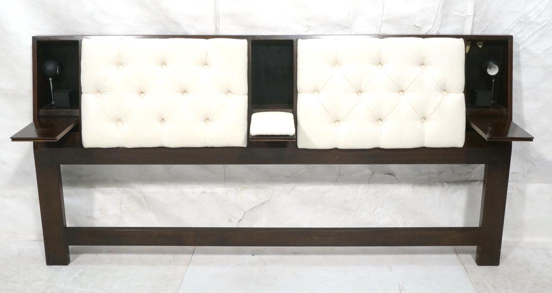 HARVEY PROBBER Mahogany Headboard Tufted Fabric 3 (1 of 7)