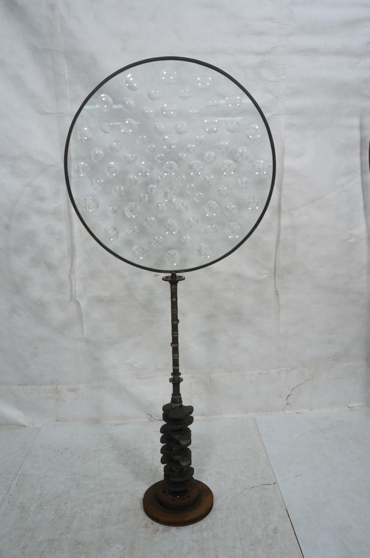 Tall Magiscope Glass Panel Floor Sculpture. Indus (1 of 7)