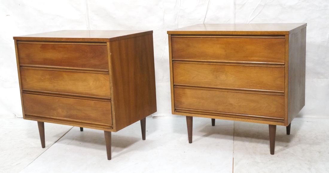 Pr DIXIE Small 3 Drawer Bachelors Chests. America (1 of 9)