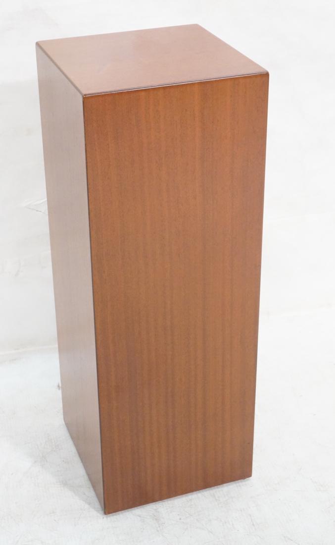 American Modern Square Walnut Display Pedestal. (1 of 6)