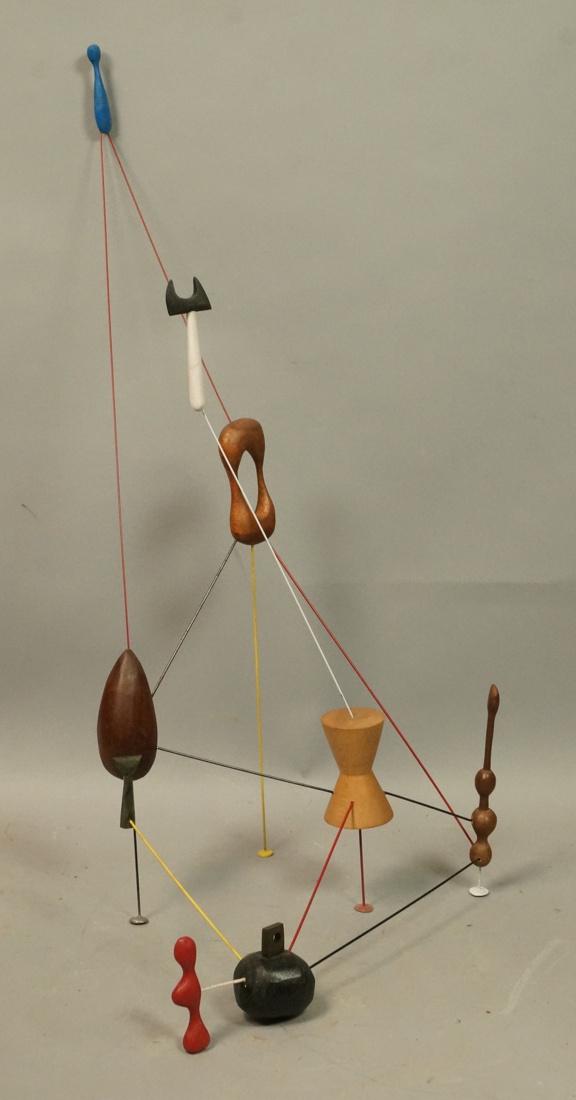 Alexander Calder style Wire Sculpture. Colored th (1 of 10)