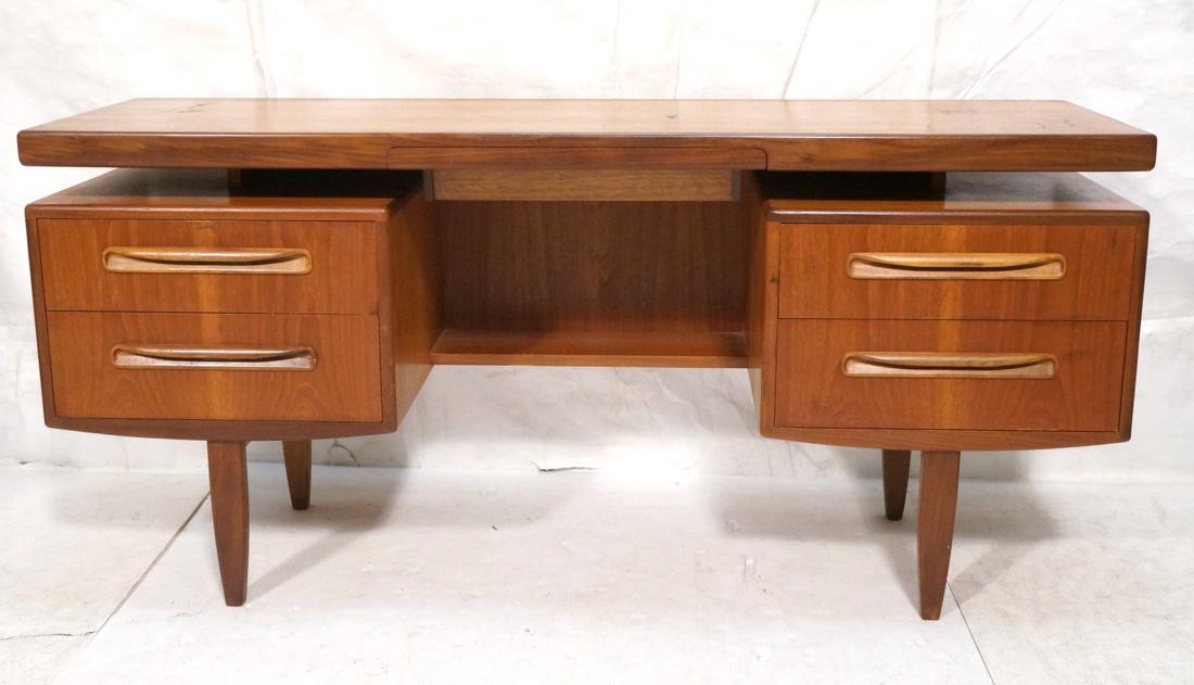 5 Drawer Modern Desk Cantilever Top with Pull Out (1 of 7)