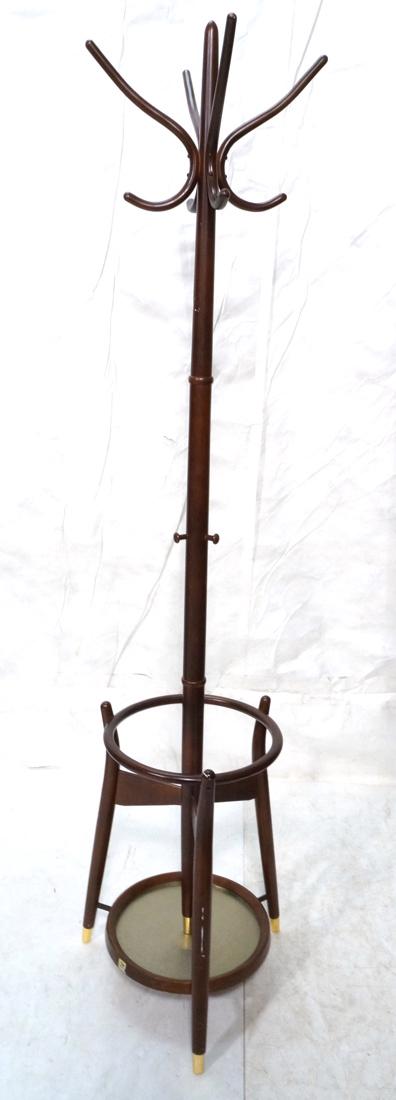 Modernist Hat Rack Umbrella Stand. Tapered wood c (1 of 8)