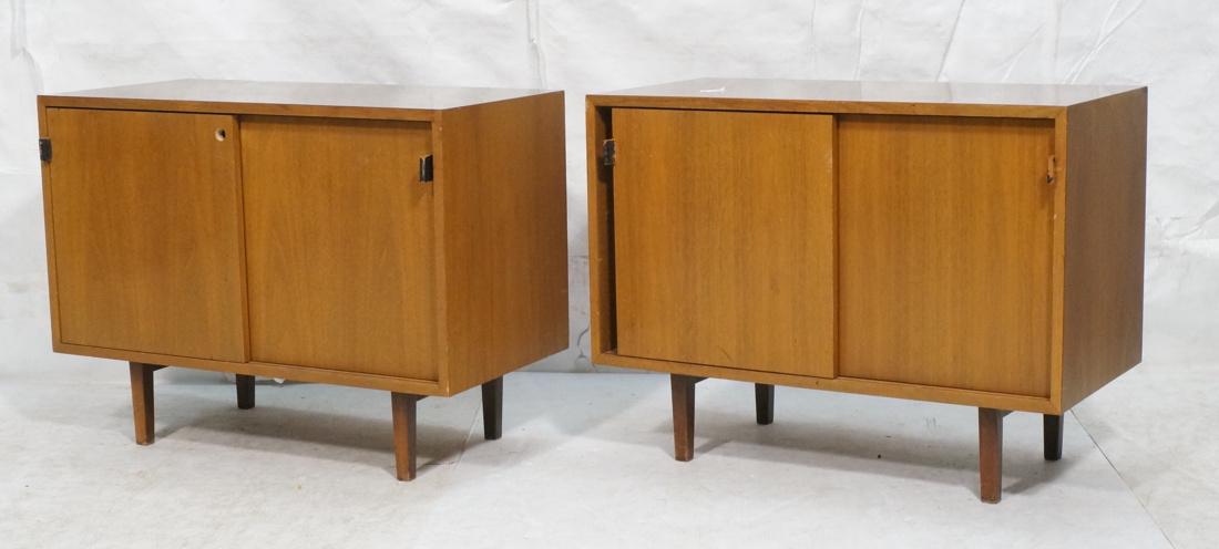 Pr KNOLL Sliding Door Modern Cabinets. Square woo (1 of 8)