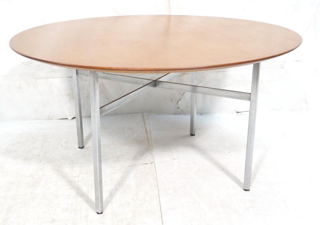 Florence Knoll Dining Conference table.  Walnut b (1 of 10)