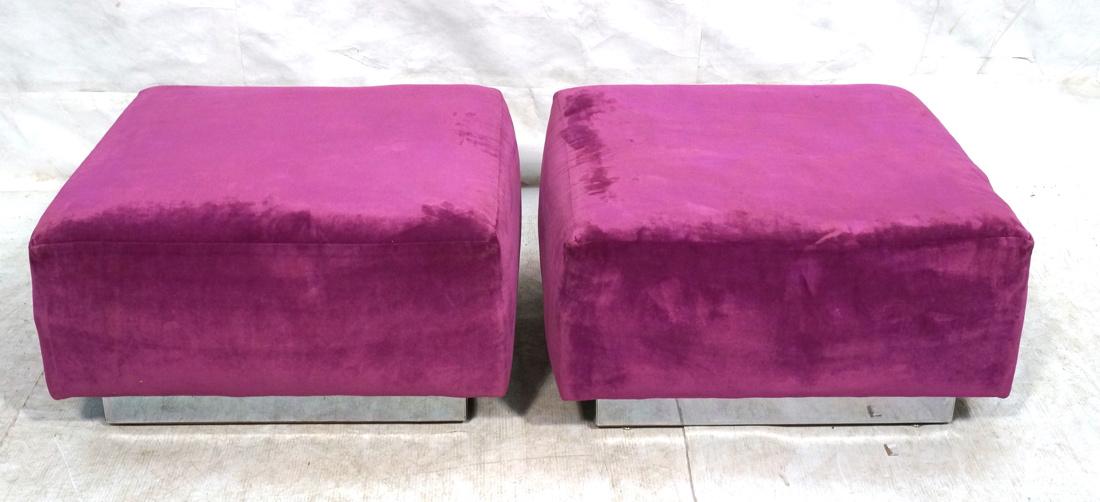 Pair Baughman Style Oversized Ottoman Benches. Ch (1 of 8)