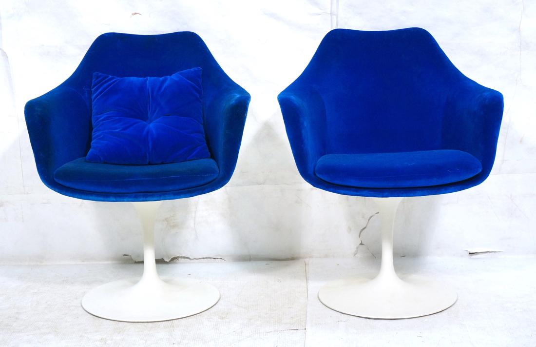 Pr KNOLL Tulip Shell Chairs Arm Dining Chairs. EE (1 of 8)