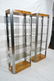 Pr Milo Baughman Burl Wood Chrome Etageres Displa - 2