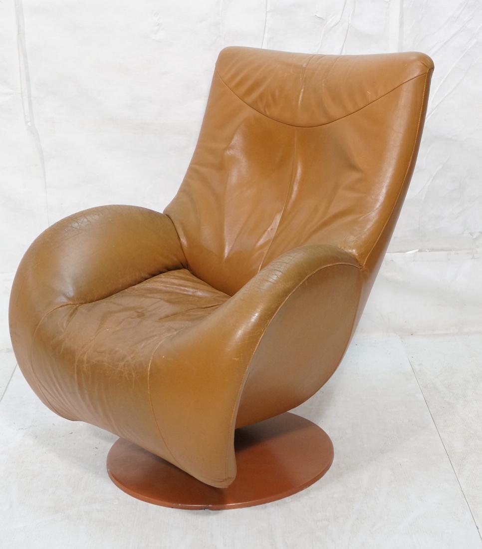 LEOLUX Reclining Leather Modern Arm Lounge Chair. (1 of 10)