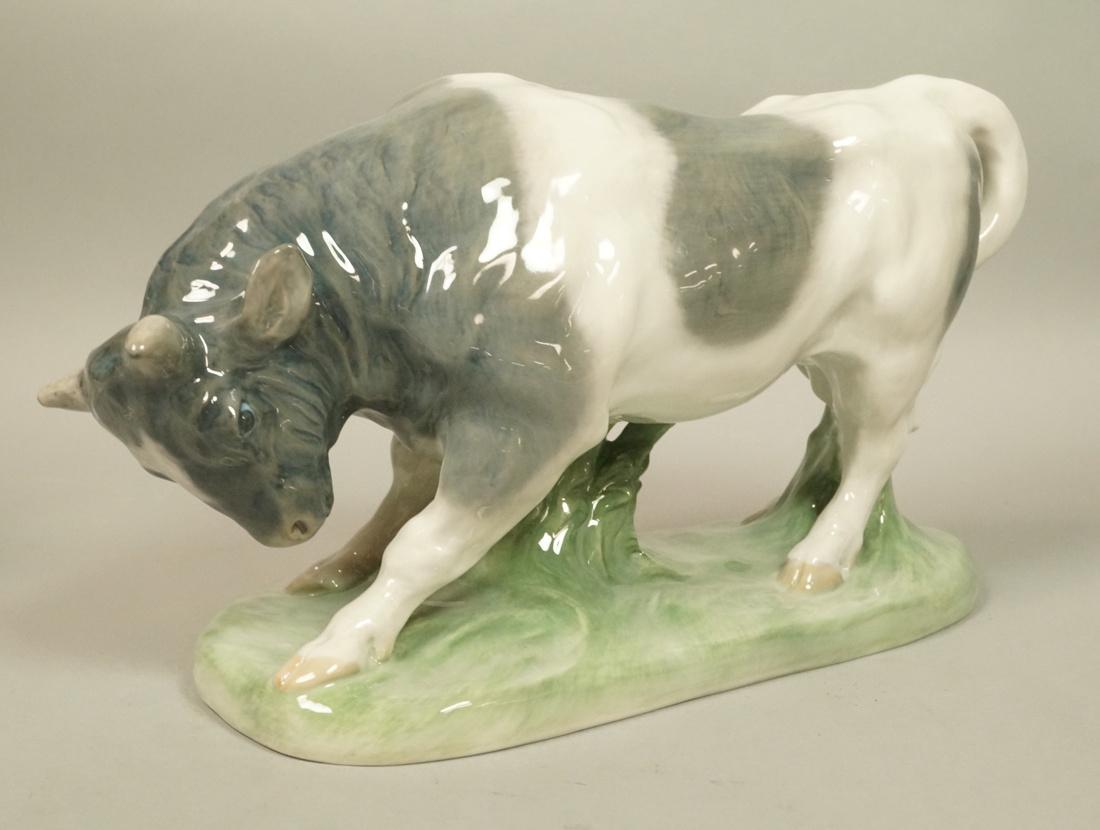 Large ROYAL COPENHAGEN Denmark Bull Figure. Marke (1 of 7)