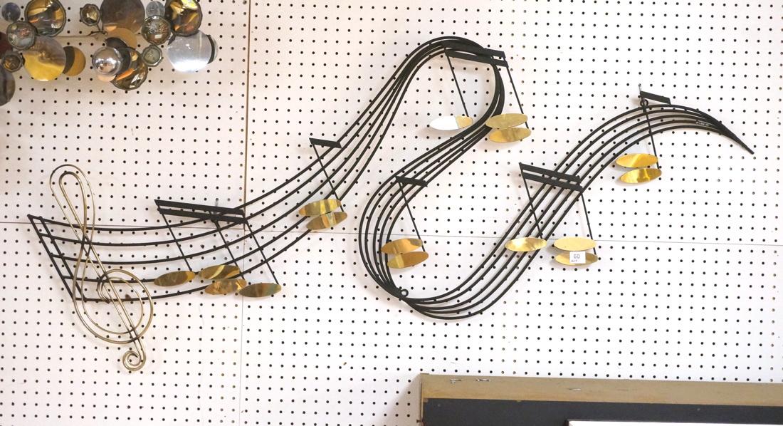 Signed C JERE Musical Modernist Wall Sculpture. B (1 of 6)