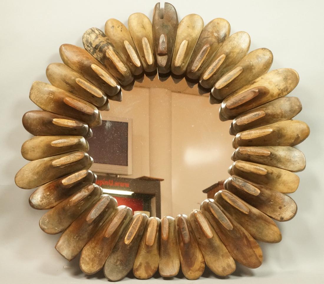 Industrial Shoe Cobbler form Wall Mirror. Sculptu (1 of 8)